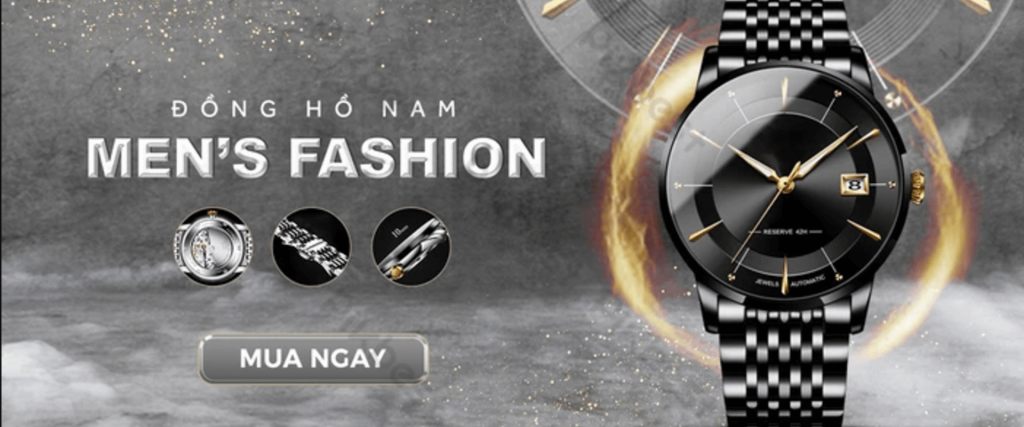 Banner Đồng Hồ Nam Tiêu Chuẩn